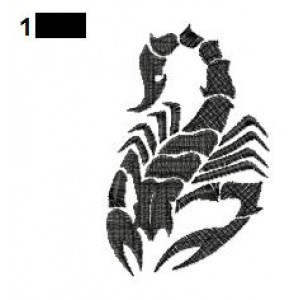 Scorpion Tattoo Embroidery Design 07